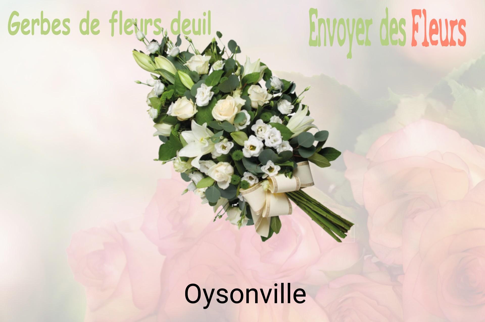 Gerbe de fleurs de deuil livrée à Oysonville